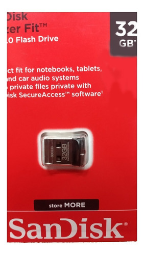 Pendrive Sandisk 32gb Cruzer Fit 32 Gb 2.0 Original Nuevo Se