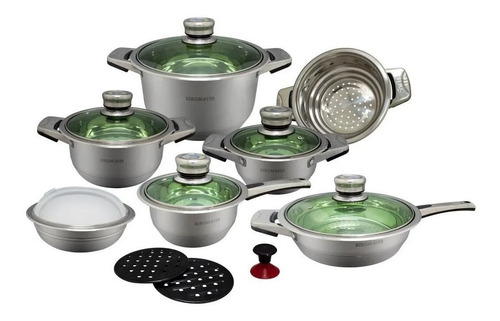 Batería De Cocina 16 Pz Acero Quirúrgico