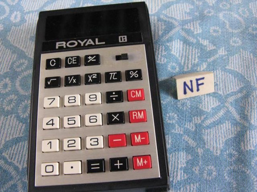 Electromania: Vieja Calculadora Royal West German Cj4-b0 Ckt