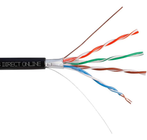 Cable Cables Direct Online Cat5e Ftp Para Exteriores, 24 Awg
