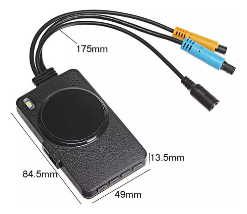 Doble Lente Impermeable Motocicleta Dash Camera Mt80 Hd