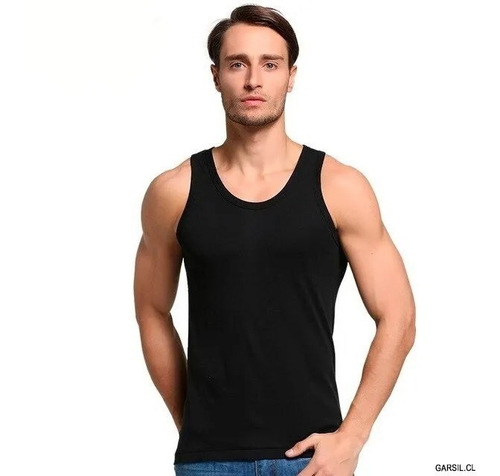 Musculosa Polera De Algodón Para Hombre - Sin Mangas 