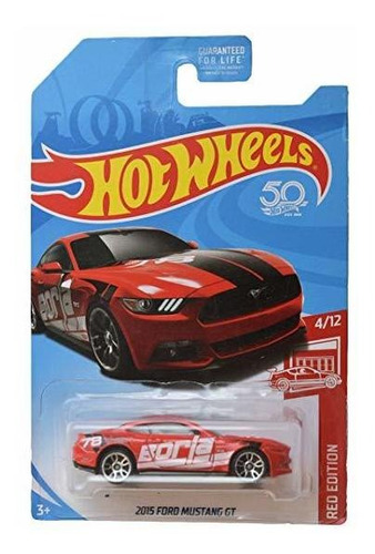 Hot Wheels 4/12 Edición Red [rojo] 2015 Ford Mustang Gt 50º 