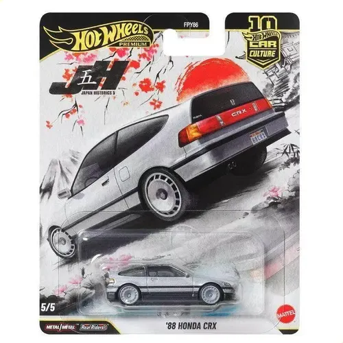 HSW 究極FIJIYAMA DRIVE AMERICAN Hot Wheels 1:64 Fpy86 [historias De Japón 5] Honda Crx '88 Q