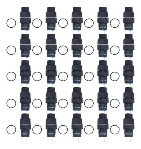 Botón Selector Con Cierre Automático, 25 Unidades, 2 Luces D