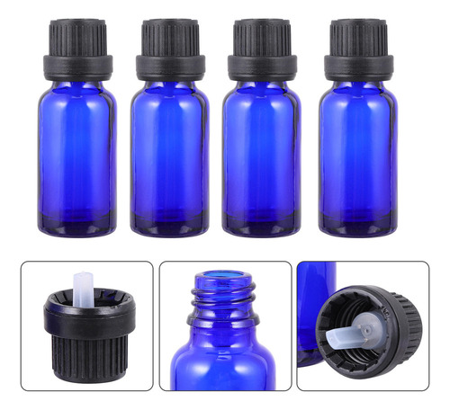 Difusores, Goteros, Botella Vacía De Aceite Esencial Azul, 1