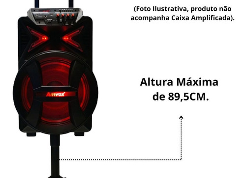 Imagem 4 de 10 de Pedestal Tripe Suporte Caixa De Som Amvox Atp001