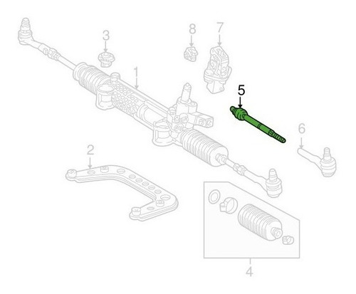 Braço Axial Direção Mercedes W210 E240 1997-2002