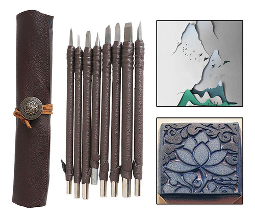 De Tallado De 8 Piezas, Cuchillo De Detalle De Viruta,