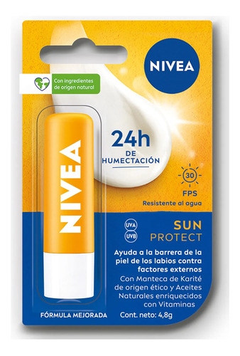 Nivea By Labello Sun Protect 30fps Protector Labial