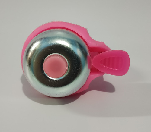 Buzina Campainha Sino Bicicleta Infantil Ciclismo Trim Alta Cor Rosa Liso