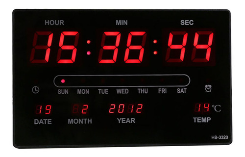 Reloj De Calendario, Electrónico, Digital, Led, Hora Y Tempe