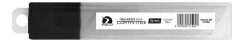 Repuesto Cuchillas Para Cortante Cutter Trincheta 18 Mm X10u