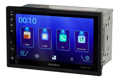 Imagen 2 de 5 de Radio Auto 2 Din Carplay 7'' Touch Aiwa W777 / Musicarro