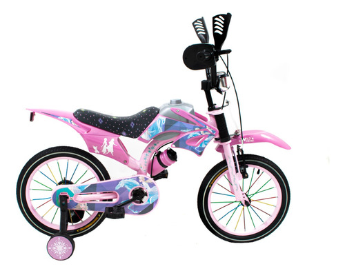 Bicicleta Infantil Simil Motocross Rodado16 De Disney 217111