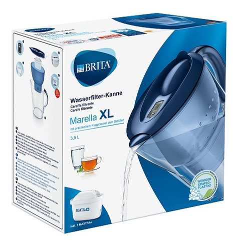 Brita Marella Xl Blau Jarra Filtro Agua Tamaño Azul