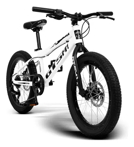 Bicicleta Infantil Aro 20 Câmbio Shimano Disco 7v Gts Mtb20 Branco