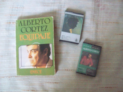 Lote De 2 Cassettes Originales + 1 Libro De Alberto Cortez