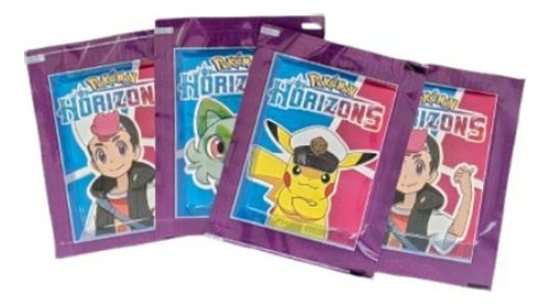 Pack 20 Sobres Figuritas Pokemon Horizons Cromy Club