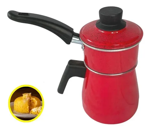 Cuscuzeiro Individual Cozi Vapore Leiteira 1l Caneco Cuscuz Vermelho