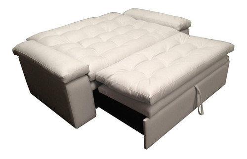 Sofacama Rochester Ecocuero Blanco
