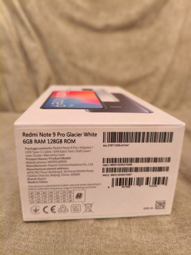 Xiaomi Redmi Note 9 Pro 128 Gb Rom 6 Gb Ram Blanco-glacial Blanco (Usado)