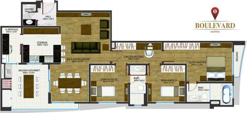 Imagem 9 de 9 de Apartamento No Ébano Residencial, Com 3 Dormitórios À Venda Por R$ 1.034.126 - Cristo Rei - Curitiba/pr - Ap0391