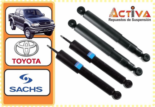 Amortiguador Kit X 4 Toyota Hilux 1997/2004 4x4 Sachs