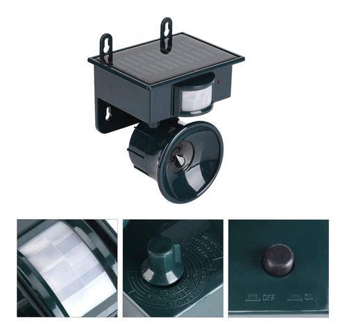 Repelente Solar Ultrassonico  Sensor Ante Praga Ratos Pombos