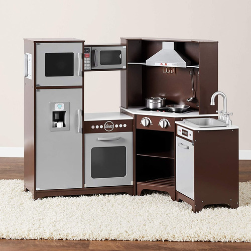 Juego De Cocina De Madera Para Niños Con Puertas