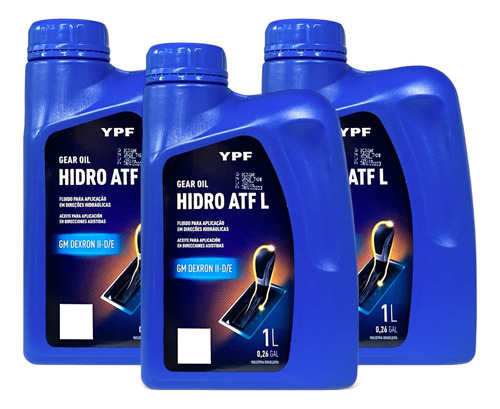 Kit 3 Óleo Atf Tipo A Para Direção Hidraulica - Ypf