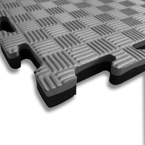 Imagen 4 de 10 de Baldosa Piso Goma Eva Encastrable Tatami 1x1 Mt 21mm Bicolor