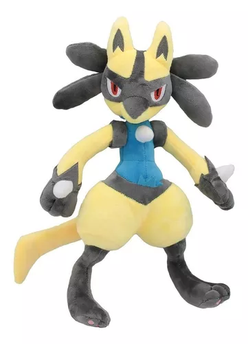 Lucario Mega Evolução Pokémon Pelúcia 26cm Pronta Entrega