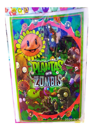 Plantas & Zombies Paq 25 Dulceras Bolsitas Bolo Aguinaldo