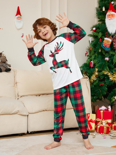 Pijama Navidad Familia Pijamas Navidad Reno Set De Pijamas