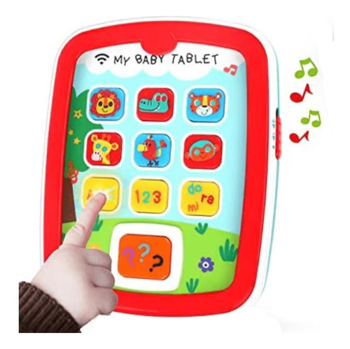 Tableta Didáctica Interactiva Para Niños Con Luz Y Sonido Color Multicolor