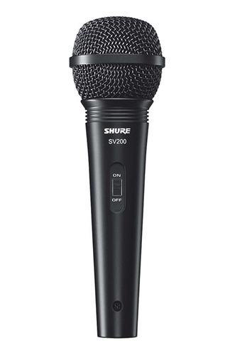 Microfone Shure Dinâmico Sv200 Original Com Cabo