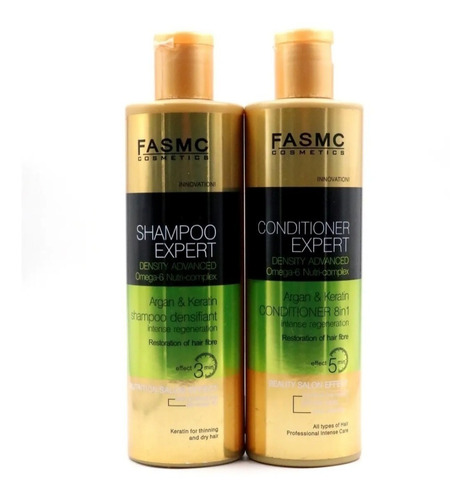 Shampoo+acondicionador Expert Argan Y Keratina Densificante