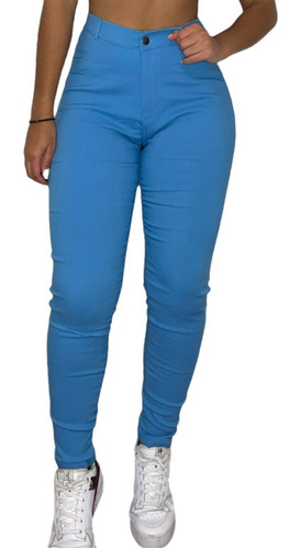 Pantalón Leggins Tipo Jeans Elástico De Mujer (colores)