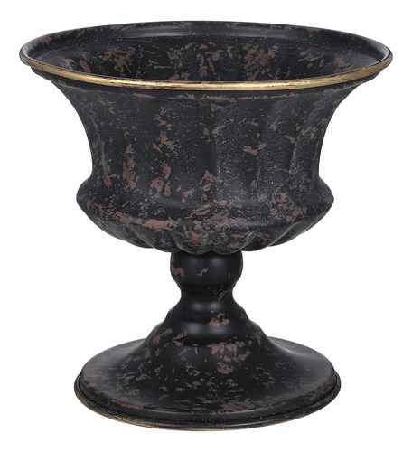 Veemoon Iron Urn Planter, Maceta De Hierro Estilo Rústico, M