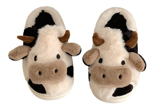 Pantuflas De Mujer Lindo Animal Vaca