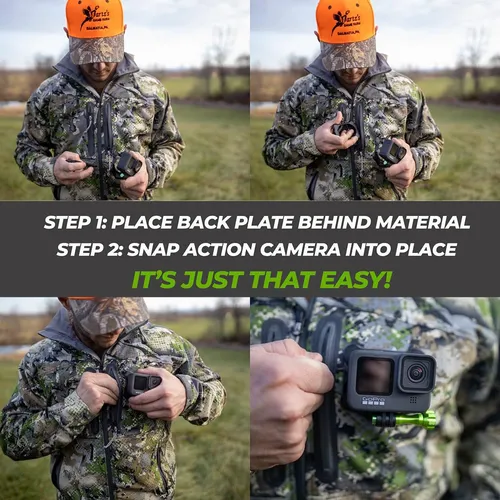 Soporte Para Casco De Cámara De Acción Snap Mounts Pro Para