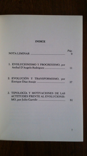 Evolución Y Evolucionismo - D´angelo Rodríguez Y Otros