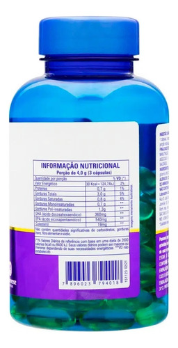 Kit 3 Vitamina Ômega 3 120 Cápsulas - Catarinense Sem Sabor