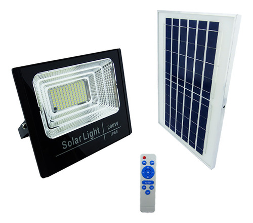 Proyector Solar Led De 200 Watt, 130 Led  De Metal C/r