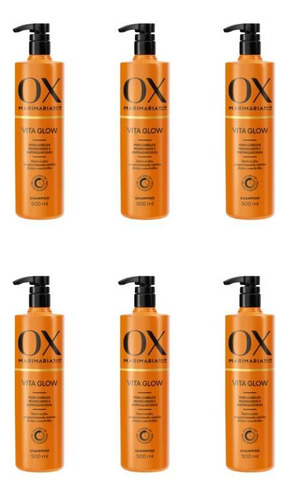 Shampoo Ox Vita Glow Mari Maria 500ml-kit C/6un