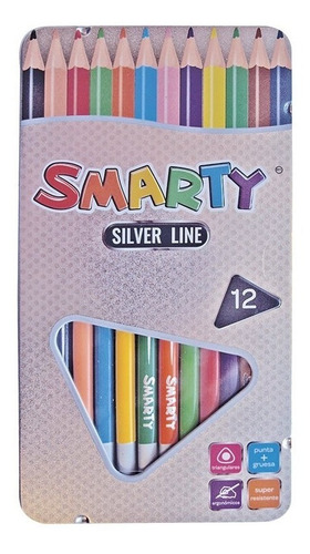 Colores Smarty Silver Line 12 Pzs Precio Mayoreo $82.06