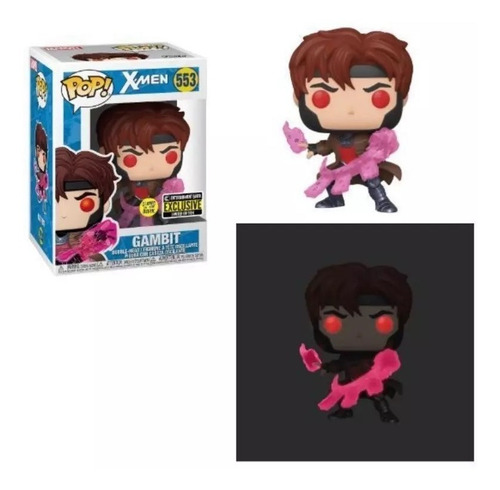 Funko Pop Gambit #553 Ee Sticker Marvel Exclusivo Brilla