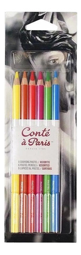 Kit De Lápis Conté A Paris Pastel 6 Cores 50114