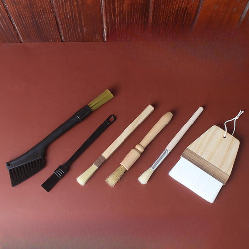 Kit De Cepillos Para Café Expreso Profesional, Mango De